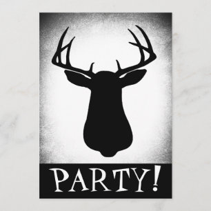 Deer Hunting Birthday Invitation Kaart