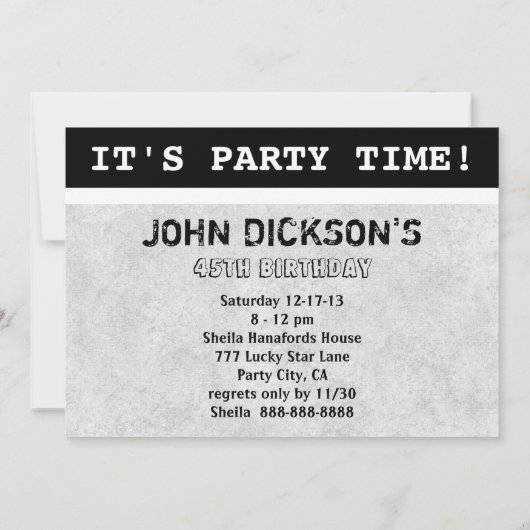 Deer Hunting Birthday Invitation Kaart (Achterkant)