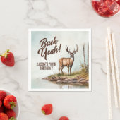 Deer Hunting Buck Yeah 40th Birthday Servet (Insitu)