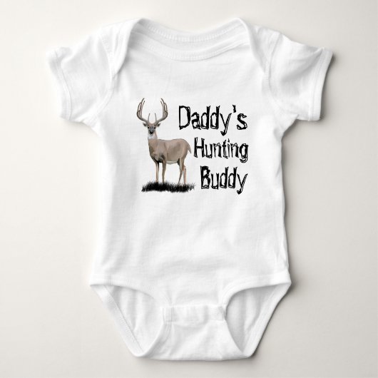 Deer Hunting Buddy Baby Bodysuit (Voorkant)