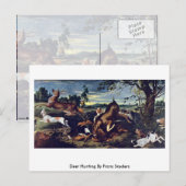 Deer Hunting by Frans Snyders Briefkaart (Voorkant / Achterkant)