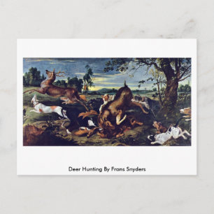 Deer Hunting by Frans Snyders Briefkaart