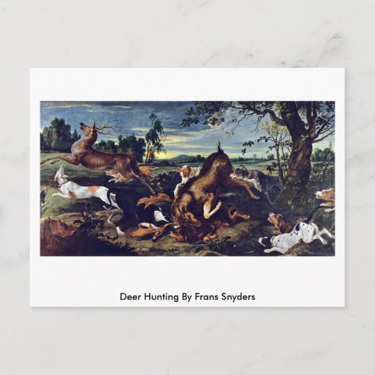 Deer Hunting by Frans Snyders Briefkaart (Voorkant)