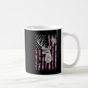 Deer Hunting Camo American Flag Pink Buck Koffiemok