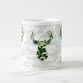 Deer Hunting Camo Buck Grote Koffiekop (Voorkant)