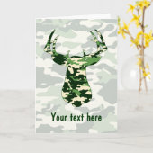 Deer Hunting Camo Buck Kaart (Gele Bloem)