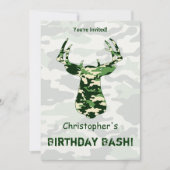 Deer Hunting Camo Buck Kaart (Voorkant)