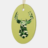 Deer Hunting Camo Buck Keramisch Ornament (Links)