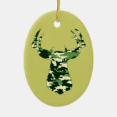 Deer Hunting Camo Buck Keramisch Ornament (Voorkant)