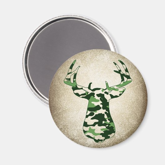 Deer Hunting Camo Buck Magneet (Voorkant / Achterkant)