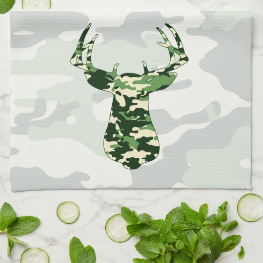 Deer Hunting Camo Buck Theedoek (Gevouwen)