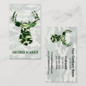 Deer Hunting Camo Buck Visitekaartje (Voorkant / Achterkant)