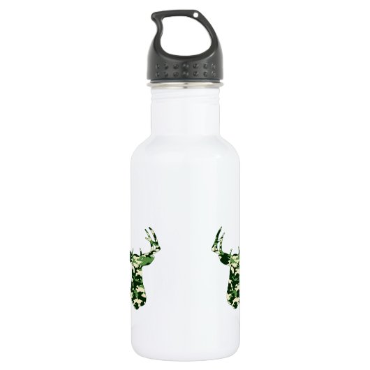 Deer Hunting Camo Buck Waterfles (Achterkant)