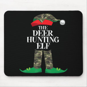Deer Hunting Elf Matching Group Family Elf Christm Muismat