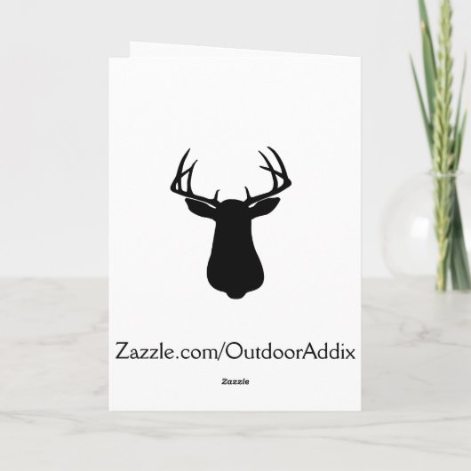 Deer Hunting Fathers Day Cards Kaart (Achterkant)