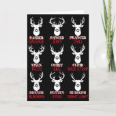 Deer Hunting Gift Hunter Of All Santa's Reindeer  Kaart (Voorkant)