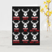 Deer Hunting Gift Hunter Of All Santa's Reindeer  Kaart (Gele Bloem)