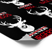 Deer Hunting Gift Hunter Of All Santa's Reindeer Poster (Hoek)