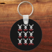 Deer Hunting Gift Hunter Of All Santa's Reindeer Sleutelhanger (Voorkant)