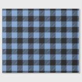 Deer Hunting Lodge Baby shower Antlers Boy Blue Cadeaupapier (Vlak)