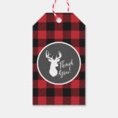 Deer Hunting Lodge Baby shower Antlers Cadeaulabel (Voorkant)