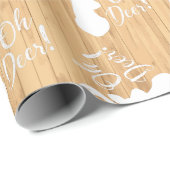 Deer Hunting Lodge Baby shower Antlers Cadeaupapier (Rol Hoek)