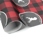 Deer Hunting Lodge Baby shower Antlers Cadeaupapier (Rol Hoek)