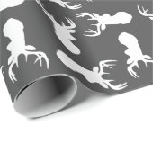Deer Hunting Lodge Baby shower Antlers Cadeaupapier (Rol Hoek)