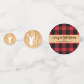 Deer Hunting Lodge Baby shower Antlers Confetti (Voorkanten)