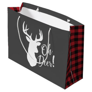 Deer Hunting Lodge Baby shower Antlers Groot Cadeauzakje