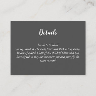 Deer Hunting Lodge Baby shower Antlers Informatiekaartje