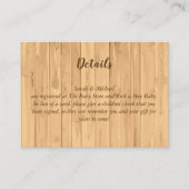 Deer Hunting Lodge Baby shower Antlers Informatiekaartje (Voorkant)