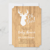 Deer Hunting Lodge Baby shower Antlers Kaart (Voorkant)