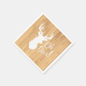 Deer Hunting Lodge Baby shower Antlers Servet (Hoek)