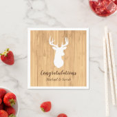 Deer Hunting Lodge Baby shower Antlers Servet (Insitu)