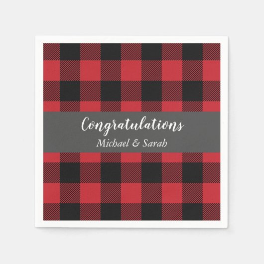 Deer Hunting Lodge Baby shower Antlers Servet (Voorkant)