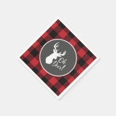 Deer Hunting Lodge Baby shower Antlers Servet (Hoek)