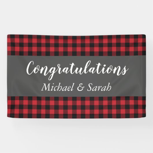 Deer Hunting Lodge Baby shower Antlers Spandoek (Horizontaal)