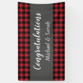 Deer Hunting Lodge Baby shower Antlers Spandoek (Verticaal)