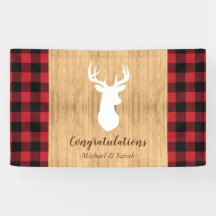Deer Hunting Lodge Baby shower Antlers