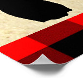 Deer Hunting Lodge Birthday Theme Party Poster (Hoek)