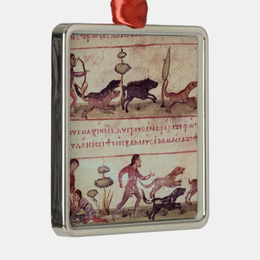 Deer Hunting Metalen Ornament (Rechts)