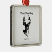 Deer Hunting (Mule Deer Buck) Metalen Ornament (Rechts)
