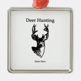 Deer Hunting (Mule Deer Buck) Metalen Ornament