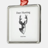 Deer Hunting (Mule Deer Buck) Metalen Ornament (Links)