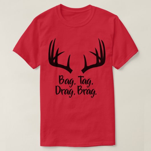 Deer Hunting Pistool Bow Whitetail Mule standaard T-shirt (Design voorkant)