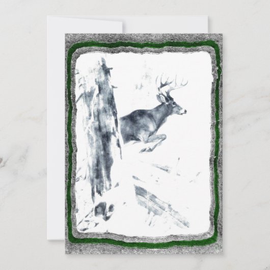 Deer Hunting-sjabloon Kaart (Voorkant)