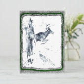 Deer Hunting-sjabloon Kaart (Staand voorkant)