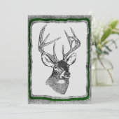 Deer Hunting-sjabloon Kaart (Staand voorkant)