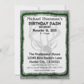 Deer Hunting-sjabloon Kaart (Achterkant)